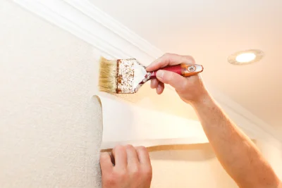 Pose de papier peint à Gizia — revêtements muraux et toiles de verre